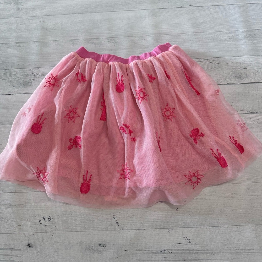 Hanna Andersson Disney princess girls pink tulle skirt 120 6/7